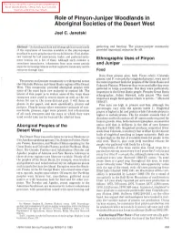 Ecology and Management of Pinyon-Juniper Communities Within