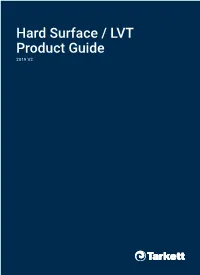 Hard Surface / LVT Product Guide 2019 V2