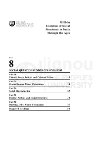MHI-06 Evolution of Social Structures in India Through the Ages 8