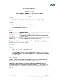 Chemotherapy Protocol