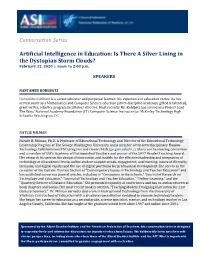 Conversation Series Artificial Intelligence in Education