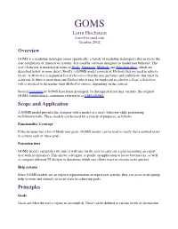 GOMS and Keystroke-Level Model