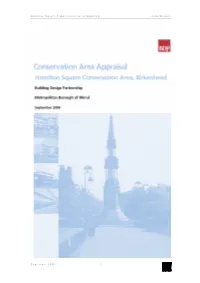 Hamilton Square Conservation Area Appraisal Final Report