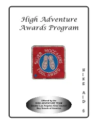 High Adventure Awards Program.Pdf
