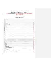 LOCAL COURT CIVIL RULES with Proposed Amendments-Redlined Version