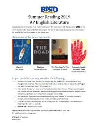 Summer Reading