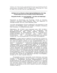 "Synthesis of 1,2-Diacyl-Sn
