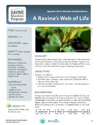 A Ravine's Web of Life