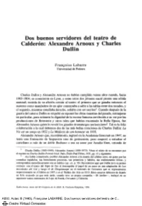 Alexandre Arnoux Y Charles Dullin