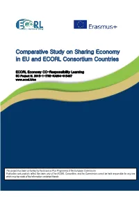 Comparative Study on Sharing Economy in EU and ECORL Consortium Countries