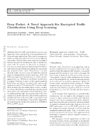 Deep Packet: a Novel Approach for Encrypted Traffic Classification