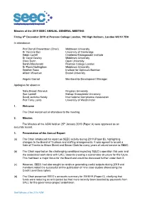 Draft Minutes AGM Dec 2019