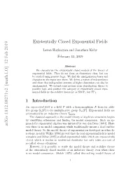 Existentially Closed Exponential Fields
