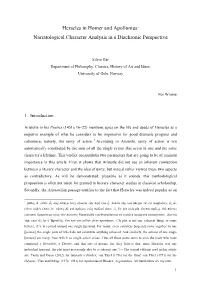 Heracles in Homer and Apollonius: Narratological Character Analysis in a Diachronic Perspective
