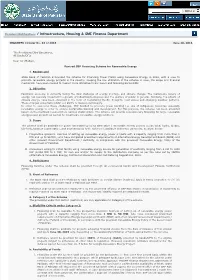 Revised SBP Financing Scheme for Renewable Energy