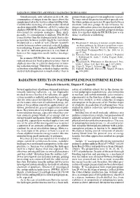 Simultaneously, with Radiation Yield of H2, the Polyurethanes Prepared from Isophorene Cyanate