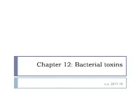 Bacterial Toxins