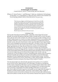 Introduction Archaeologies of Cremation Howard Williams, Jessica I