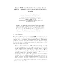 Linear-XOR and Additive Checksums Don't Protect Damgård-Merkle