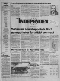 Matawan Cuts 3 7 Teaching Jobs Republican by Dave Mcgrath Jobs Later If a Sufficient Number of Present Mately 5,450, Kish Said