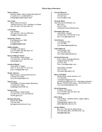 2-23-14 Agent's List