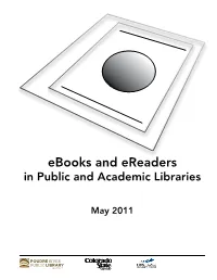 Ebooks and Ereaders in Public and Academic Libraries