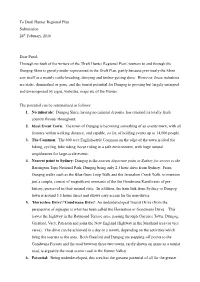 To Draft Hunter Regional Plan Submission 24Th February, 2016