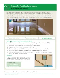Actions for Flood Resilient Homes: Pumping Guidance