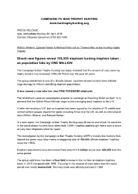 Elephant Report Press Release