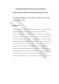 Experiments with Interactional Expertise