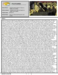 Parallel Armies and Their Impact on Middle East Stability Artical Subject : Parallel Armies and Their Impact on Middle East Stability Publish Date: 30/09/2016