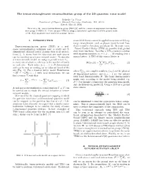 The Tensor-Entanglement Renormalization Group of the 2D Quantum Rotor Model