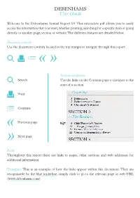 Debenhams User Guide