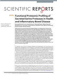 Functional Proteomic Profiling of Secreted Serine Proteases In