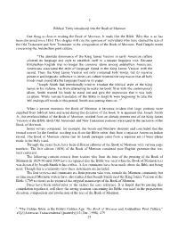 2. Biblical Texts Introduced Into the Book of Mormon