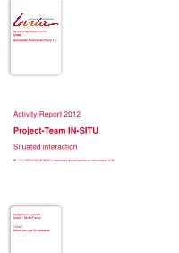 Project-Team IN-SITU