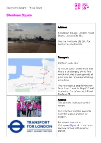 Silvertown Square – Photo Route