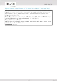 Address Given by Bertie Ahern on the European Union (Dublin, 6 November 2000)