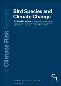 Bird Species and Climate Change