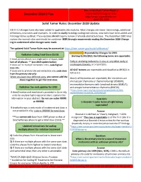 December 2020 E-Tips Solid Tumor Rules