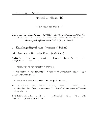Exercise Sheet 10