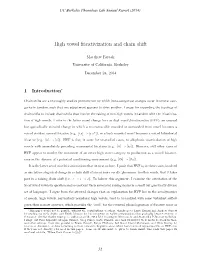 High Vowel Fricativization and Chain Shift