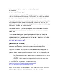 How to Study for UIL Chess Puzzles.Pdf