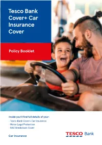Tesco Bank Cover+ Car Insurance Cover