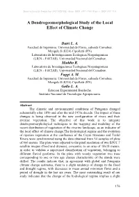 A Dendrogeomorphological Study of the Local Effect of Climate Change