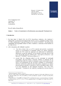 EEA Coordination Unit Austrasse 79 9490 Vaduz Liechtenstein