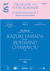 Kazuki Yamada Bertrand Chamayou