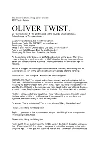 OLIVER TWIST. by Paul Stebbings & Phil Smith Based on the Novel by Charles Dickens