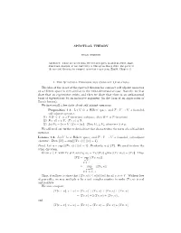 Spectral Theory