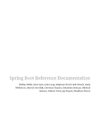 Spring Boot Reference Documentation